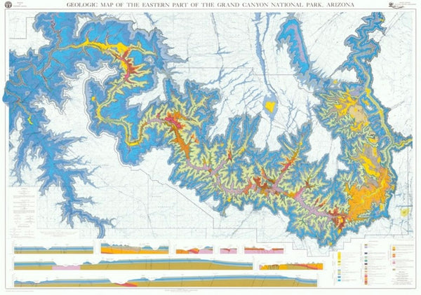 The Grand Canyon “Dragon Map” Poster
