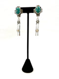 Two Piece Dangle Earrings by Vernon Begaye