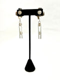 Two Piece Dangle Earrings by Vernon Begaye