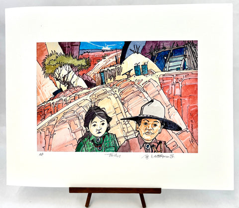 "Twins" Print by Baje Whitethorne, Sr.