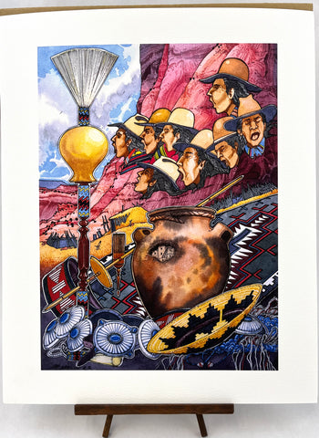 "Sweet Song" Print by Baje Whitethorne, Sr.