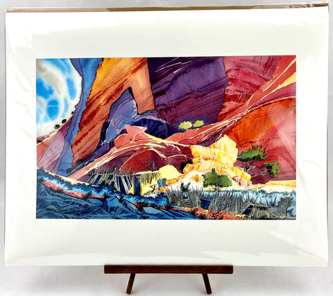 "Blue Canyon" Print by Baje Whitethorne, Sr.