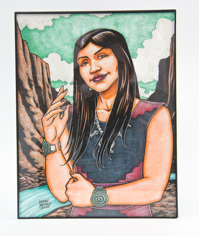 "Ayla on the Canyon River"