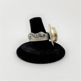 Sterling Silver and Turquoise Sandcast Ring by Jonah Hill