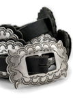 Sterling Silver Brushed Concho Belt by Ralph Sena