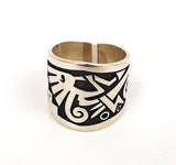 Overlay Flute Player Ring by Ruben Saufkie