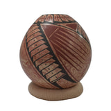 25202Pottery: Marbelized Clay Jar David Bejanado