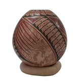 25202Pottery: Marbelized Clay Jar David Bejanado