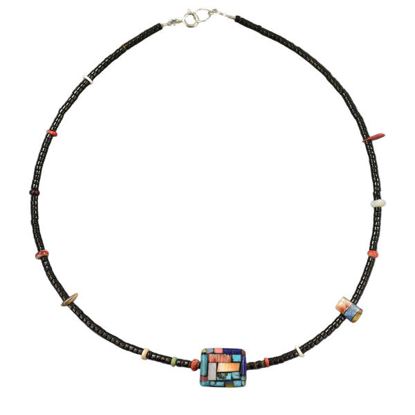 29545 NECK: Rolled Jet, Mosaic Box, Charlene Reano