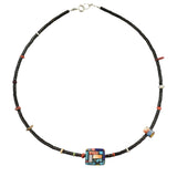 29545 NECK: Rolled Jet, Mosaic Box, Charlene Reano