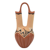 29588 POTTERY: Tall Buff/Red W V, Pauline Romero
