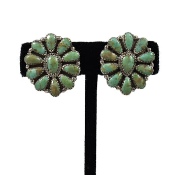 29835 ER: Turquoise Cluster Clip, Navajo