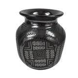 29891 MATA ORTIZ: Pottery, Black Rounded Square
