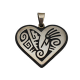 30147 PEND: SS/ O/L Kokopelli Heart, Ruben Saufkie