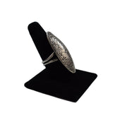 Sterling Silver Textured Dome Ring