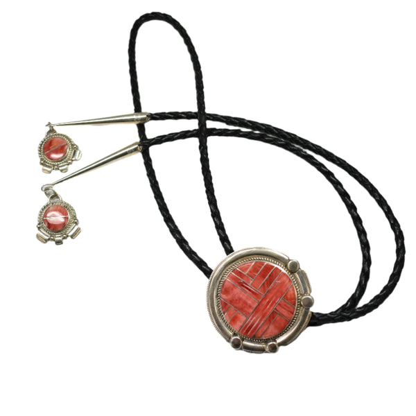 30433 BOLO: SS Orange Spiny Inlay, R & G Booqua