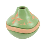 30600 POTTERY: Nat Green Etched Vine Marcella Yepa
