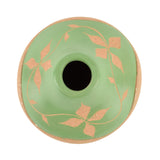 30600 POTTERY: Nat Green Etched Vine Marcella Yepa
