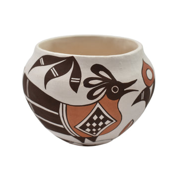 30607 POTTERY: Bird/Flower, Mary I Lewis, Jemez