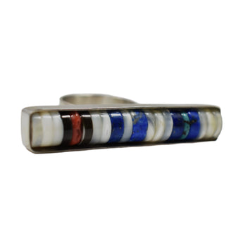 30711 RING: Rolled Inlay, Asstd Stones, R. Coriz
