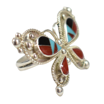 30988 RING: Multi-Stone Butterfly, Lyndon Ahiyite
