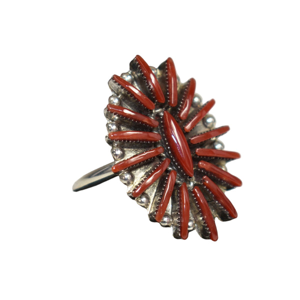 30989 RING: Coral Needle Point, Carla Laconsello