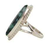 30990 RING: SS Turquoise Oval, Cathy Webster, Dine
