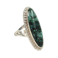 30990 RING: SS Turquoise Oval, Cathy Webster, Dine
