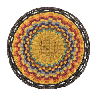 31045 BASKET: Hopi Wicker Plaque, Debra Kukuma
