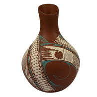 31319 POTTERY: Long Neck Vase, Rosario Veloz