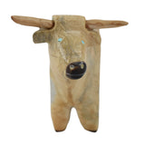 CHA15 FETISH: Zuni Stone Brahma Bull, F. Leekya