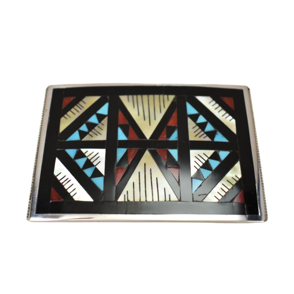 CHA387 BUCKLE: Multi-Stone, L & L Othole