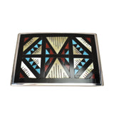 CHA387 BUCKLE: Multi-Stone, L & L Othole
