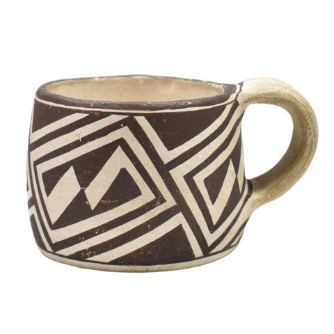 CHA89 POTTERY: Geometric Design Cup, Lucy M Lewis
