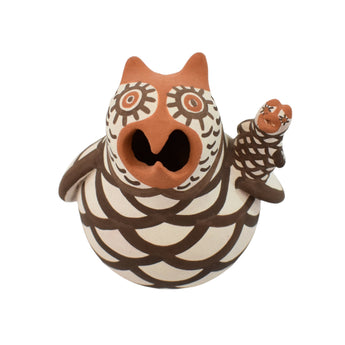 CONDON 137 POTTERY: Mini Owl W/Baby
