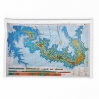 Grand Canyon "Dragon Map" Tea Towels