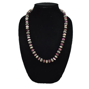 Rolled Purple Spiny Necklace