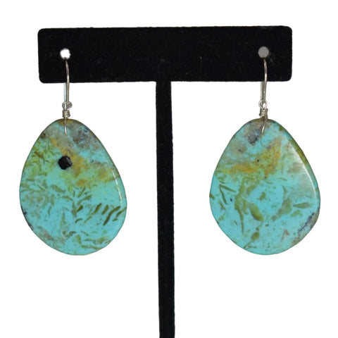 Turquoise Slab Earrings