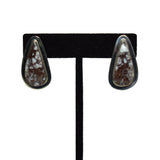 White Horse Triangle Earrings