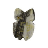 Zebra Stone Frog Carving