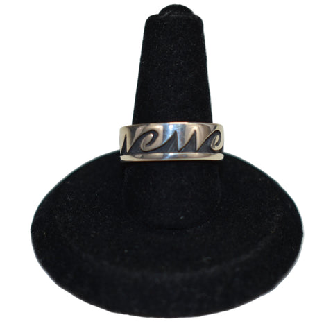 Sterling Silver Overlay Water Ring