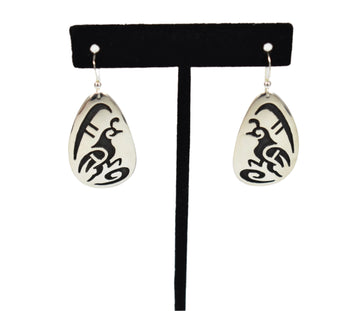Overlay Quail Earrings