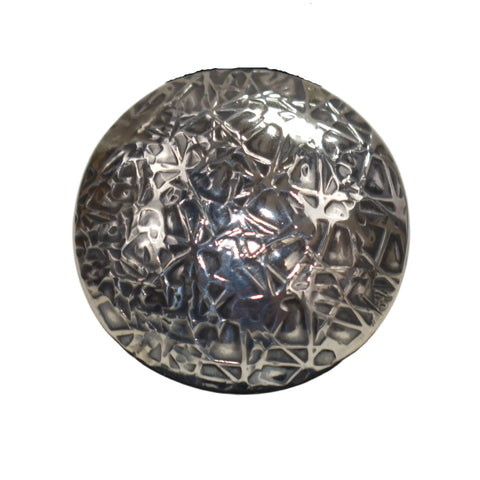 Sterling Silver Textured Round Ring