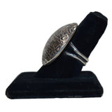 Sterling Silver Textured Round Ring