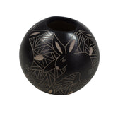 Mata Ortiz Etched Rabbit Mini Pottery