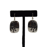 "Fluteplayer" Overlay Earrings