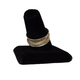 Sterling Silver and 14K Gold Spinner Ring