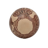 Mata Ortiz Brown and Buff Desert Scene Jar