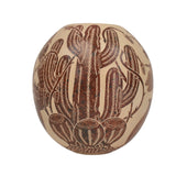 Mata Ortiz Brown and Buff Desert Scene Jar