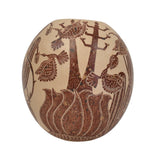 Mata Ortiz Brown and Buff Desert Scene Jar